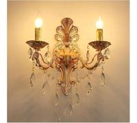 Kitchen Faucet Wall Lighting Fixtures Vintage Vanity Wall Lamp Gold Candle Wall European Style Wall Mount Lighting Fixture for Living Room Bedroom Headboard Decor Wall Sconces(B)