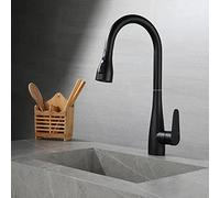 Kitchen Faucet with Pull Down Sprayer Swivel Stainless Steel Hot and Cold Water Multifunction Pull Down Kitchen Faucet-Drawing
