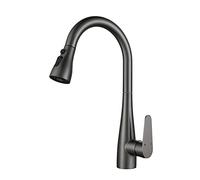 Kitchen Faucet with Pull Down Sprayer Swivel Stainless Steel Hot and Cold Water Multifunction Pull Down Kitchen Faucet-Drawing