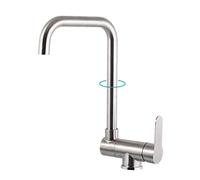 Kitchen faucets 304 Stainless Steel Kitchen Sink Faucet Inner Window Folding Type rotatable hot and Cold Water Mixing Faucet