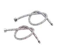 Kitchen Faucets Brushed Nickel Pull Out Kitchen Sink Water Tap Deck Mounted Mixer Stream Sprayer Head Hot Cold Taps Sliver(Flexible tube,G9/16)