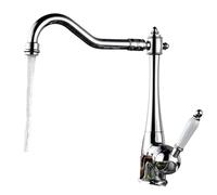 Kitchen Faucets Deck Mounted Mixer Tap 360 Degree Crane For Kitchen Faucet Rotation Spray Mixer Tap(Antique Bronze,G9/16)