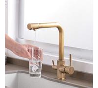 Kitchen Faucets Solid Brass for Kitchen Filter Mixer Three Ways Sink Mixer 3 Way e Kitchen Faucet Filtered for Kitchen 360 Swivel,e