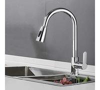 Kitchen faucets with Pull Down Sprayer, 2 Modes Swivel Nozzle, for Kitchen Sink Single Handle, Faucet Pull out,-chromeA