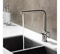 Kitchen faucets with Pull Down Sprayer, for Kitchen Sink Faucet Pull out Single Handle, Brass-chromeB