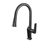 Kitchen Faucets with Pull Down Sprayer, High ARC Pull out Kitchen Faucet with Sprayer, Brass Kitchen Sink Faucets with Pull Down Sprayer, Two Kinds of Water Mode Faucet for Kitchen