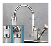 Kitchen Faucets with Pull Down Sprayer Retractable Rotatable Brushed Kitchen Faucet Pool Vegetable Basin Hot and Cold Pull-out Spray Gun Faucet-A