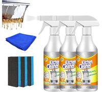 Kitchen Foam Cleaner - Kitchen Degreaser - Removes Kitchen Grease,Kitchen Bubble Cleaner Spray,Multi-Purpose Foam Cleaner, All-purpose Stain Removal Kitchen Grease Cleaner (3Pcs)