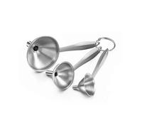 Kitchen Funnel Set of 3 for Filling Bottles Transferring Oils Liquids Spices Dry Ingredients Dishwasher Safe