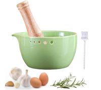 Kitchen Garlic Grinding Bowl - Grater and Prep Tool, easy to use | ideal para grinding garlic, queso, chocolate, potatoes, and citrus for home camping dormitory daily cooking meal prepa