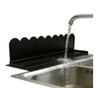 Kitchen Guard - Flexible Silicone Splash Stopper, Suction Mounted Faucet Accessory with Water Control Lip Prevents Overspill, Practical Protection Design, Ideal for Apartment Hotel Business Space