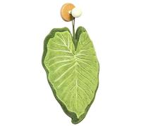 Kitchen Hand Towel - Absorbent Coral Fleece, Soft Quick Drying Cloth, Plant Shaped Leaf Scrubber | Portable Microfiber Dish Rag, Decorative Hanging Wipe For Bathroom Apartment Shower