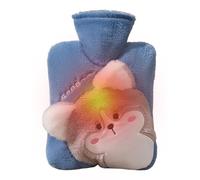 Kitchen Heater Bottle for Home, Hot Water Bag,1000ml Cartoon Hot Water Bottle, Portable Heating Pad Large Capacity Bed Warmer for Waist & Feet Comfort, 9.84x6.69 inches