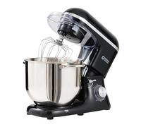 Kitchen in the box Batidora Amasadora, Amasadora de Pan de 1400 W, Robot de Cocina Con Batidor, Gancho Amasador, Batidora Mezcladora (Negro, 7,5 L)