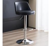 Kitchen Island Stool Grey, Bar Stools Pu Leather Counter Height Barstools with Back, Height Adjustable Swivel Bar Chairs, Modern Armless Breakfast Bar Stools with Footrest to Pursue, JYLSSKUK
