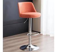 Kitchen Island Stool Grey, Bar Stools Pu Leather Counter Height Barstools with Back, Height Adjustable Swivel Bar Chairs, Modern Armless Breakfast Bar Stools with Footrest to, JYLSSKUK