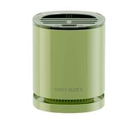 Kitchen Knives Holder Organizer - Rotating Countertop Utensil Rack, Integrated Drain Tray Design, Multifunctional Cutlery Storage Solution | Compact Vertical Organization System, Durable Easy Wash