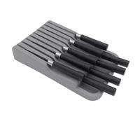 Kitchen Knives Organizer - Cutter Storage Holder, Cutlery Slot Organizer, Kitchen Drawer Organizers For Knives, Utensils, Kitchens Counter Organization, Space Saving Knife Block Alternative, Cabinet I