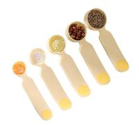 Kitchen Measuring Spoons, 5 Piece Diet Portion Control Serving Utensils Set with Accurate Measurement Markings and Durable Food Grade Design, Measuring Spoon Set for Meal Prep Restaurant Catering