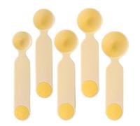 Kitchen Measuring Spoons - 5 Pieces Diet Portion Serving Utensils, Heavy-Duty Food Measuring Spoons with Long Handles, Professional Grade Set for Meal Prep Restaurant Commercial Buffet Apartment