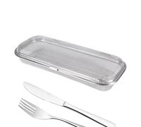 Kitchen Mesh Storage Baskets, Stainless Steel Utensil Holder Basket, Silverware Strainer Drying Rack, Cutlery Basket For Organizing And Drying Kitchen Utensils Kitchen Mesh Storage Baskets, Stainless