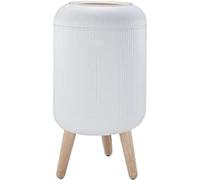 Kitchen Move Cubo de basura BAT-TG3950 LIMO con pie táctil 9 L Madera clara