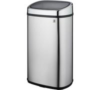 Kitchen Move Cubo de basura de cocina de apertura a presión Plata 58L