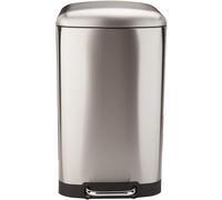 Kitchen Move Cubo de basura de cocina de pedal Plata 40L