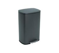 Kitchen Move Cubo de Cocina de Pedal 50 L Admiral, Acier inoxydable, Gris Antracita, 43x37xH66cm