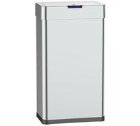 KITCHEN MOVE DAYTONA - Papelera de cocina automática de diseño de 90 L, acero inoxidable con flejado