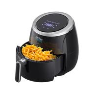 KITCHEN MOVE, Freidora eléctrica sin aceite 2000W STORM Negro
