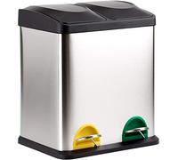 KITCHEN MOVE ZOE - Cubo de Basura de Cocina con Pedal (40 L, 2 x 20 L)