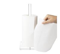 Kitchen Paper Towel Holder - Acrylic, Tissue Roll Organizer | Paper Towel Stand Countertop Dispenser, Acrylic Papers Towels Rack For Kitchen, Toilet, Pantry, Desk, Apartment, Nursery, Cabinet
