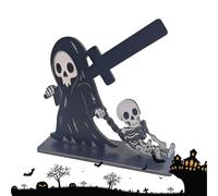 Kitchen Paper Towel Holder | Gothic Halloween Roll Stand | Wooden