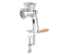 Kitchen Professional picadora de carne manual de acero inoxidable con 4 discos perforados, accesorio para pastelería y tubo para embutido; ideal para carne y verduras