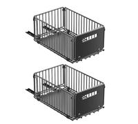 Kitchen pulloutDrawers For Cabinets - 2 Pieces Seasoning Basket, Foldable pulloutKitchen Cabinet Organizers | Designed For Convenience, The Cabinet Organizer pulloutUses Smooth Sliding Drawers A
