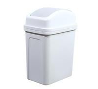 Kitchen Rubbish Bin - Swing Lid Household Trash Container, Simple Style Waste Basket Storage Item, Durable Garbage Management Home Accessory Tool, Compact Space Saving Holder | Living Space, Kitchen
