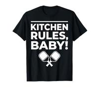 Kitchen Rules, Baby! Cocina Frase Graciosa Chef hogar Madres Camiseta