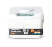 Kitchen Safe Container with safety lock with timer (White Lid+Mini White Base (3.0" Height))
