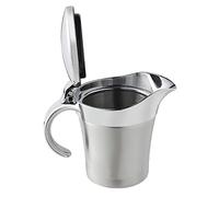 Kitchen - Salsera térmica de doble pared con tapa, 450 ml, color plateado