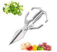 Kitchen Scissors | Stainless Steel Poultry Scissors With Ergonomic Handle | Professional Cutter Kitchen Tools For Cutting Meat Chicken Bone Fish Seafood Vegetable Commercial Turkey
