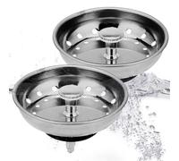 Kitchen Sink Drain Strainer,2 Pieces 32-Holes Drainage Strainer Stopper | 3.19x3.19x2.06 InchReusable Sink Filter Catcher - For Laundry Bathroom Shower Home Restaurant Catering Culinary Dining Kitchen