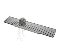 Kitchen Sink Faucet Mat | 17.72x5.91x0.79 inches Silicone Fast Drying Draining Pad | Foldable Sink Guard | for Home Bathroom Apartment Farmhouse Bar Restaurant Countertop Faucet Dish Washing
