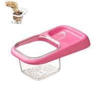 Kitchen Sink Hanging Strainer with Suction Cup, Automatic Dumping Sink Strainer Basket Hanging Drain Basket, Anti-Clogging, Easy to Cleans, for Kitchen Food Waste (Red,1pcs)