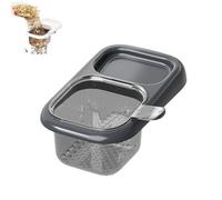 Kitchen Sink Hanging Strainer with Suction Cup, Automatic Dumping Sink Strainer Basket Hanging Drain Basket, Anti-Clogging, Easy to Cleans, for Kitchen Food Waste (Gray,1pcs)
