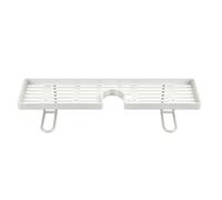 Kitchen Sink Organizer - Draining No Drill, Portable Rack with Drenin Tray, Kitchen Faucet Holder for Toothbrushes, Cups, Cosmetics Bathroom Toilet Corner, Home Indoor Use, 19,69 × 3,94 × 4,33 inch