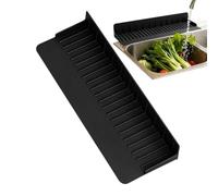 Kitchen Sink Splash Guard - 5-Degree Tilt Silicone Washbasin Deflector