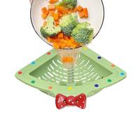 Kitchen Sink Strainer,23.5x21.5x8cm Magnetic Corner Easy Cleaning Colander - Efficient Sink Food Catcher Basket | For Fruit Vegetable Pasta Scrap Home Pantry Apartment Dorm Restaurant Farmhouse