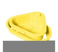 Kitchen Sink Strainer Basket, Sink Drain Rack, Double Layer Filter Design, Rust Resistant Stainless Steel for Fruit, Vegetable, Pasta, Basura, Disposal, Apartment, Home, Bathroom, 22x25,5x9cm