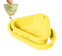 Kitchen Sink Strainer Basket Sink Drain Strainer Basket Rack, Double Layer Filter Kitchen Accessories for Fruit Vegetable Pasta Garbage Disposal, Multifunctional Organizer for Apartment Home Bathroom